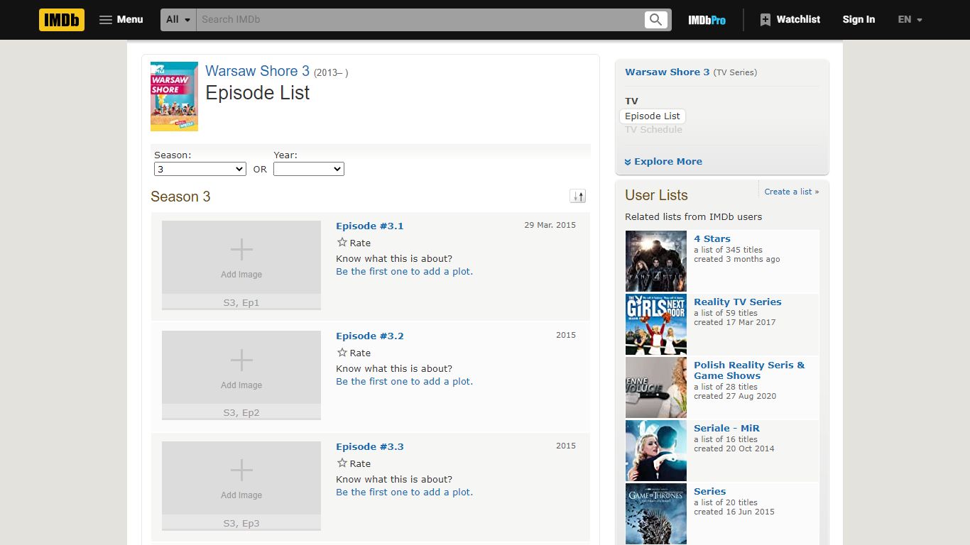 Warsaw Shore 3 - Season 3 - IMDb